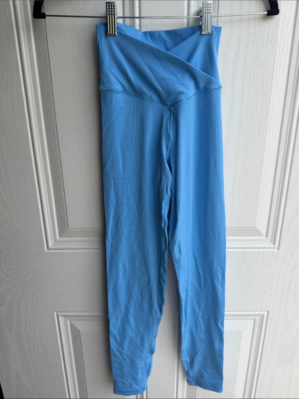 OFFLINE by Aerie Real Me High Rise Cross Waist Leggings Baby Blue XS